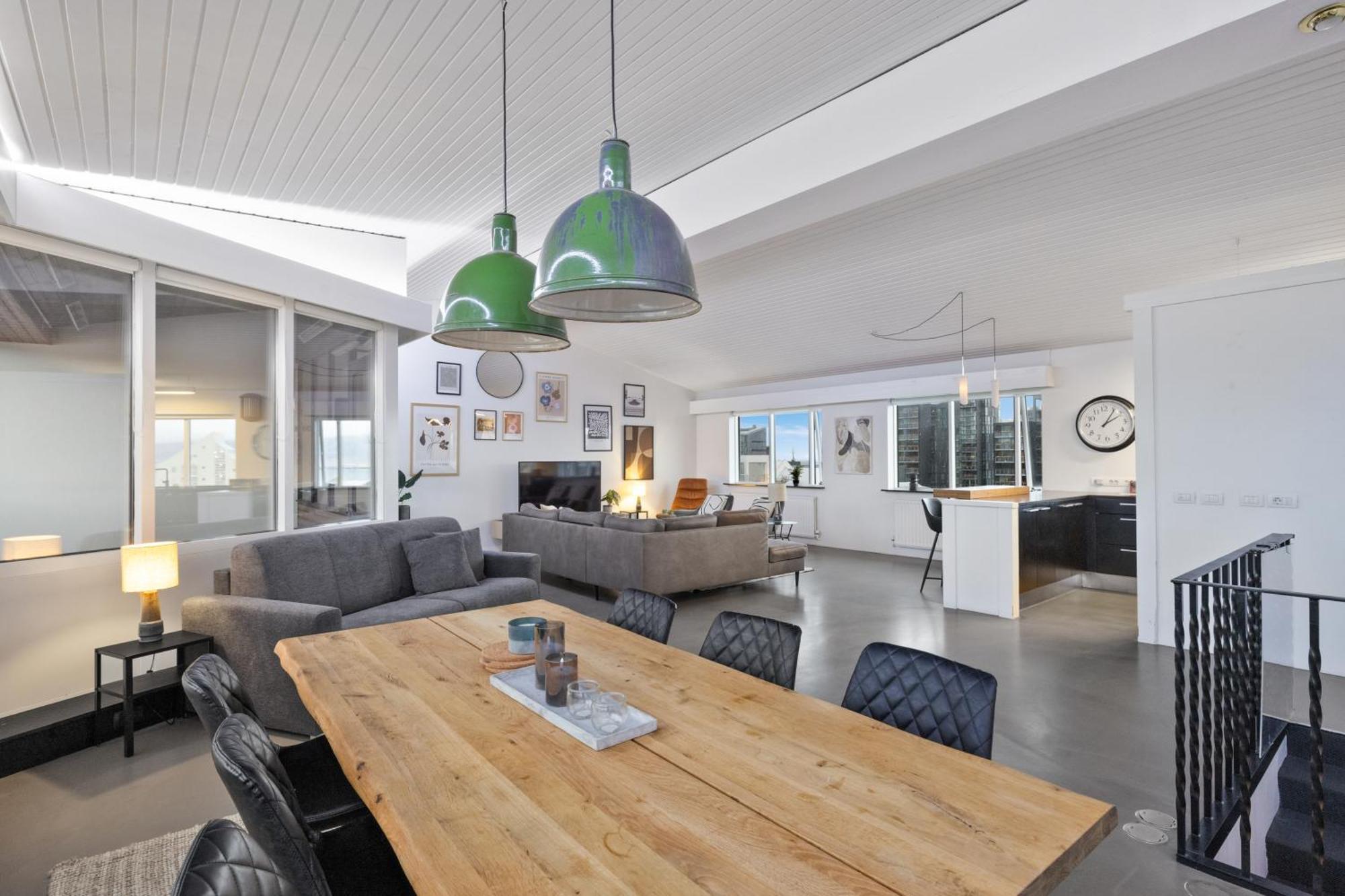 Penthouse Apt On The Shopping Street-Free Parking Reykjavík Esterno foto