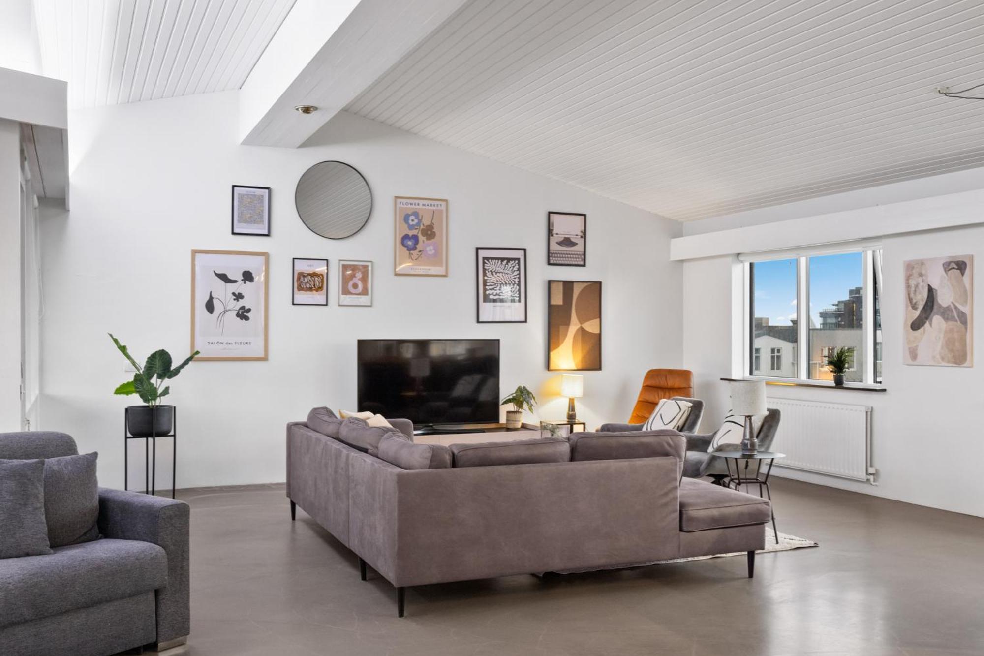 Penthouse Apt On The Shopping Street-Free Parking Reykjavík Esterno foto